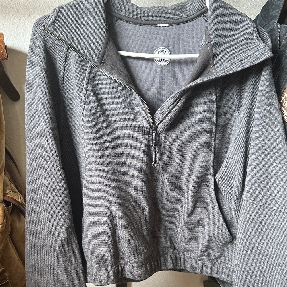 lululemon athletica Charcoal Half-Zip Sweatshirt